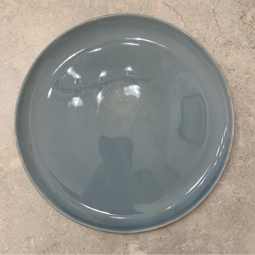 Canvas blue dinner plate #2